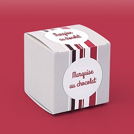Impression packaging boite chocolat cube