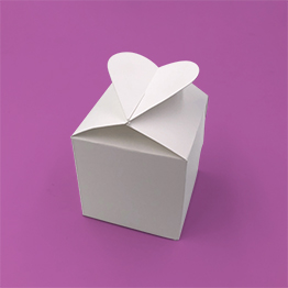 Impression packaging boite cube coeur