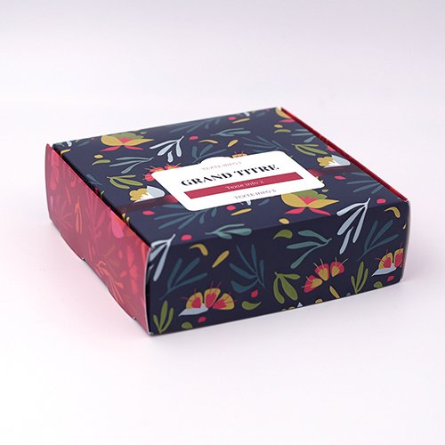 Packaging Boite coffret carton Floral fuchsia personnalisable