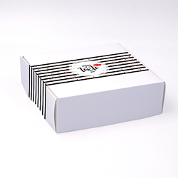 Boite coffret carton Moderne valentin personnalisable 12x12x4cm