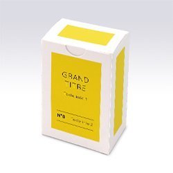 Boite rectangulaire Aplat jaune personnalisable 5,6x3,4x8,7cm