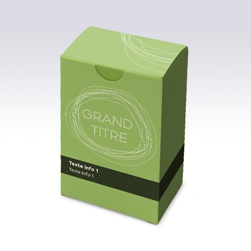 Packaging Boite rectangulaire Filaire vert personnalisable