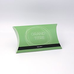Pochette à rabats Filaire vert personnalisable 17x3x10,5cm