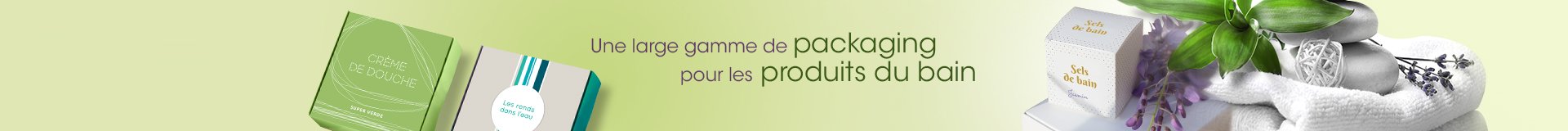 Impression Packaging produits du bain