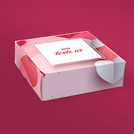 Impression packaging boite coffret saint valentin