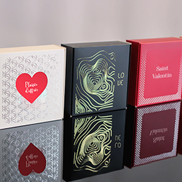 Impression packaging dorure saint valentin