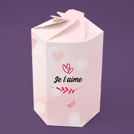 Impression packaging petales saint valentin