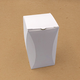 Impression packaging boite arêtes incurvées écologique