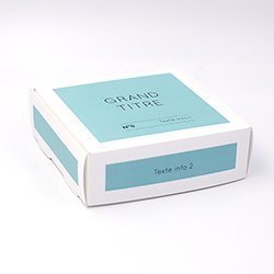 Boite coffret carton Aplat bleu vert personnalisable 12x12x4cm