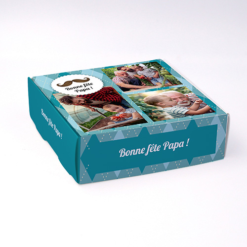 Packaging Boite coffret carton Bonne fête Papa personnalisable