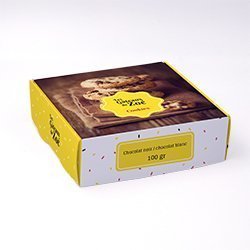 Boite coffret carton Coffret gâteaux personnalisable 12x12x4cm