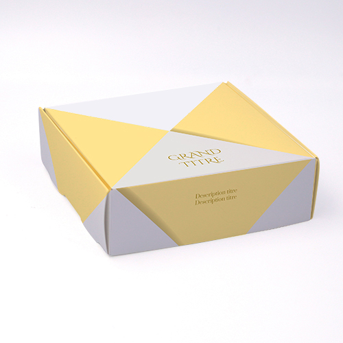 Packaging Coffret Or Triangle Doré personnalisable