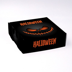 Boite coffret carton Etrange halloween personnalisable 12x12x4cm