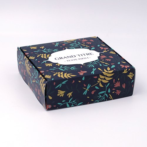 Packaging Boite coffret carton Floral vert anglais personnalisable