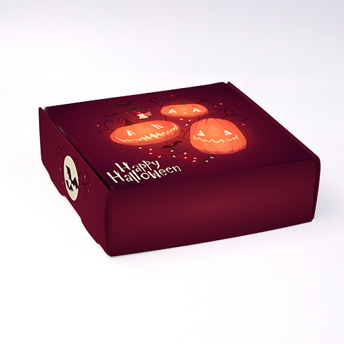 Packaging Boite coffret carton Lanterne & Citrouille personnalisable