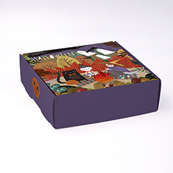 Boite coffret carton Squelette personnalisable 12x12x4cm