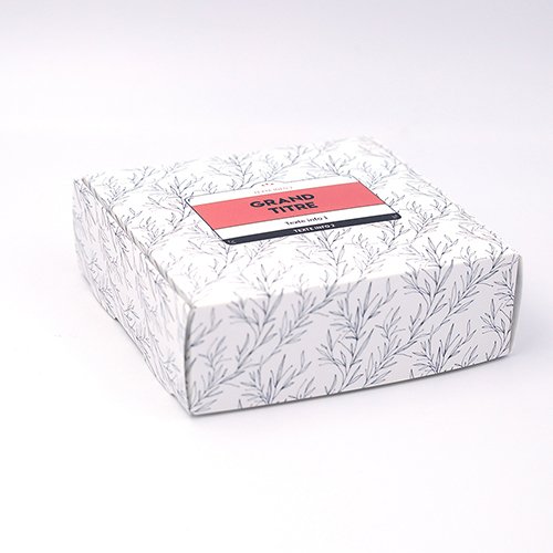 Packaging Boite coffret carton Végetal noir et blanc personnalisable