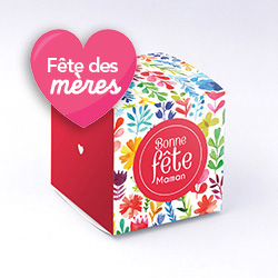 Boite cube Aquarelle personnalisable 6x6x6cm