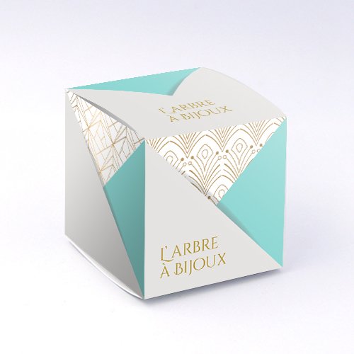 Packaging Boite cube Bijoux personnalisable