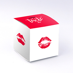 Boite cube Bisous personnalisable 6x6x6cm