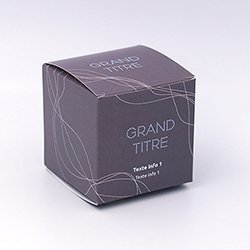 Boite cube Filaire marron personnalisable 6x6x6cm