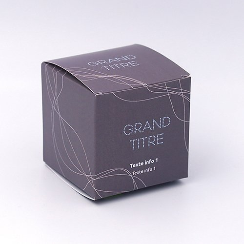 Packaging Boite cube Filaire marron personnalisable