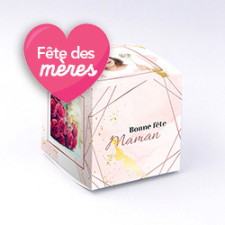 Boite cube Geometrique personnalisable 6x6x6cm