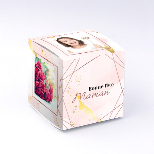 Packaging Boite cube Géometrique personnalisable