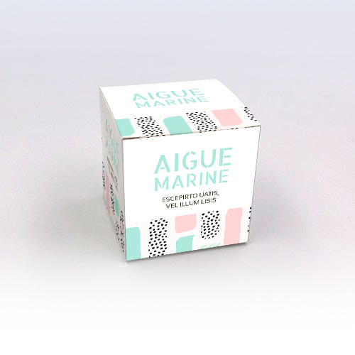 Packaging Boite cube Motifs personnalisable