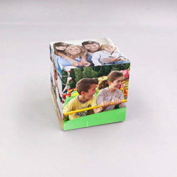 Boite cube Photo Naissance personnalisable 7x7x7cm