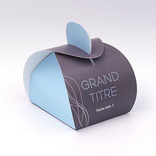 Packaging Boite demi lune Filaire marron personnalisable