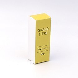 Boite rectangulaire Aplat jaune personnalisable 3x2,5x8cm