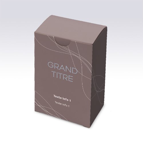 Packaging Boite rectangulaire Filaire marron personnalisable