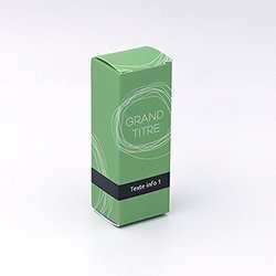 Boite rectangulaire Filaire vert personnalisable 3x2,5x8cm