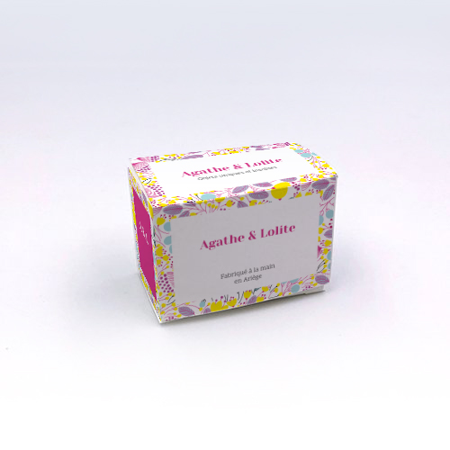 Packaging Boite rectangulaire Floral jaune personnalisable