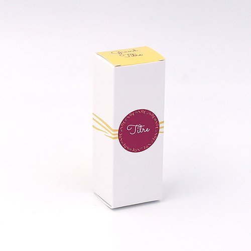 Packaging Boite rectangulaire Pastille et vague jaune personnalisable