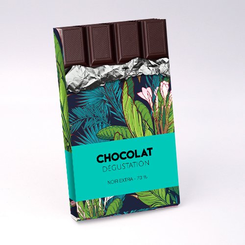 Packaging Boite rectangulaire Plaquette chocolat personnalisable