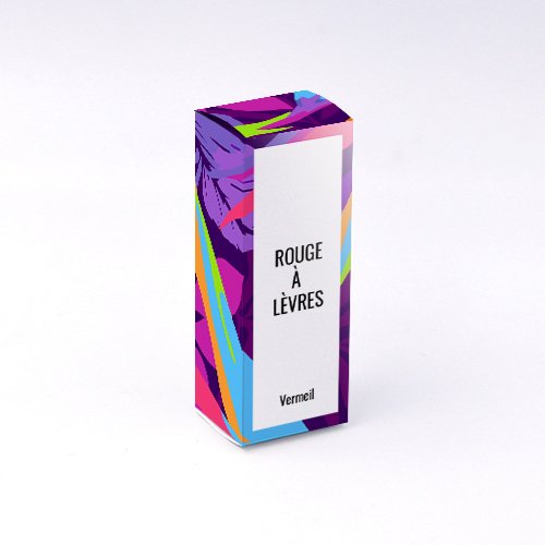 Packaging Boite rectangulaire Rouge à lèvres violet personnalisable