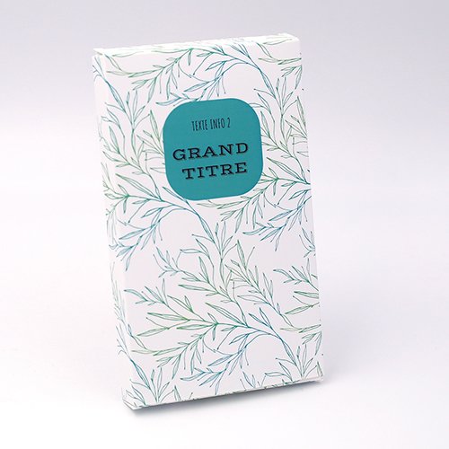 Packaging Boite rectangulaire Végetal vert personnalisable