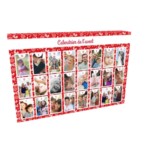 Calendrier de l'avent 24 photos Hoho personnalisable 44x30x7cm