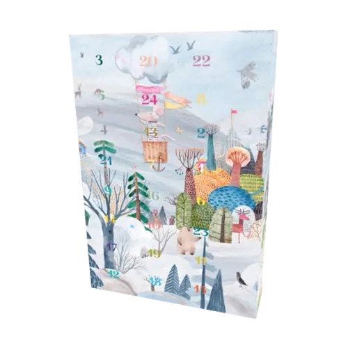 Calendrier de l'avent Petite souris noel personnalisable 44x30x7cm