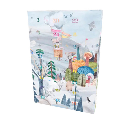 Calendrier de l'avent Petite souris noel personnalisable 44x30x7cm