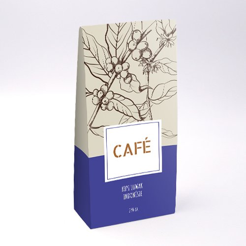 Packaging Packaging à soufflet Coffee personnalisable