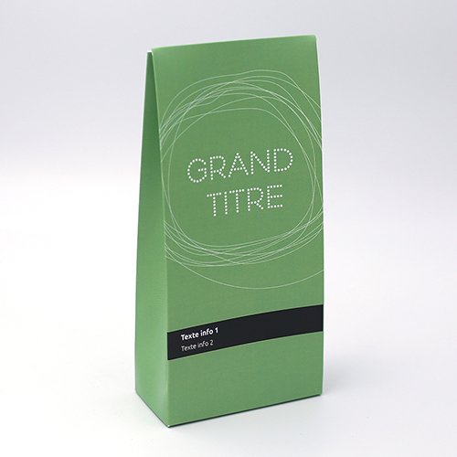 Packaging Packaging à soufflet Filaire vert personnalisable