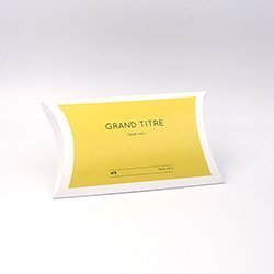 Pochette à rabats Aplat jaune personnalisable 17x3x10,5cm