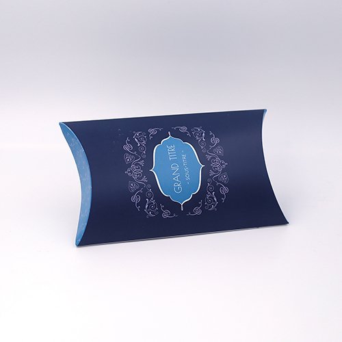 Packaging Pochette à rabats Arabesque bleu personnalisable