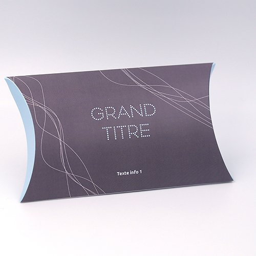 Packaging Pochette à rabats Filaire marron personnalisable