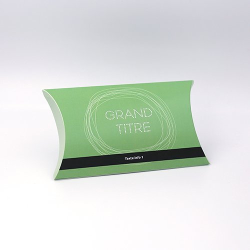 Packaging Pochette à rabats Filaire vert personnalisable