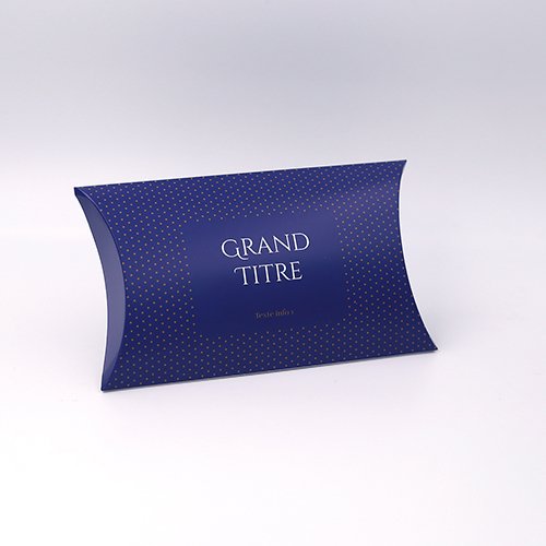 Packaging Pochette à rabats Petits points indigo personnalisable