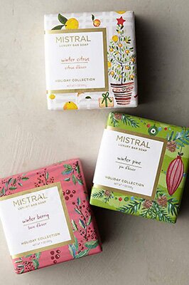 Packaging savon Mistral beau et fonctionnel